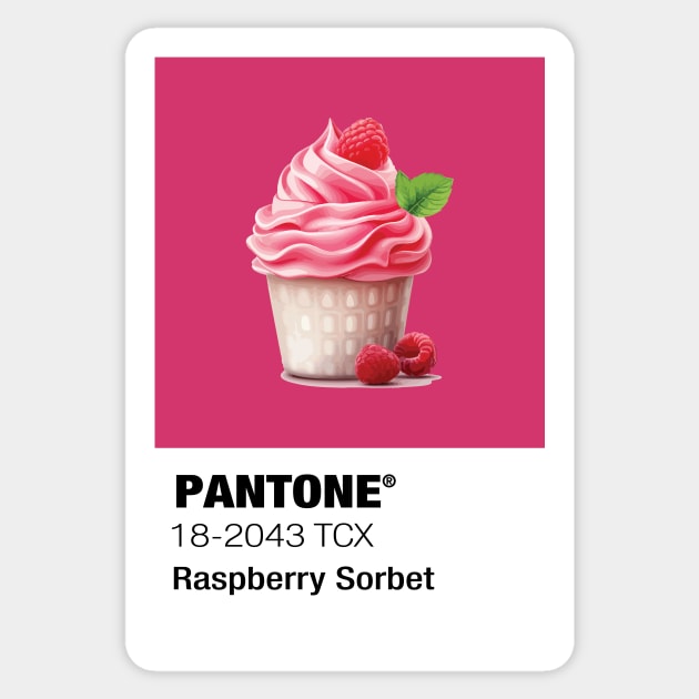 Raspberry Sorbet ice cream Sticker by vectrus